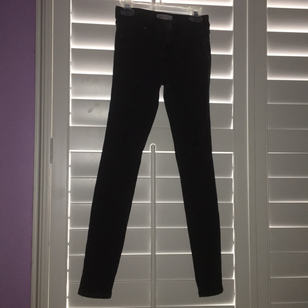 Black ripped jeans